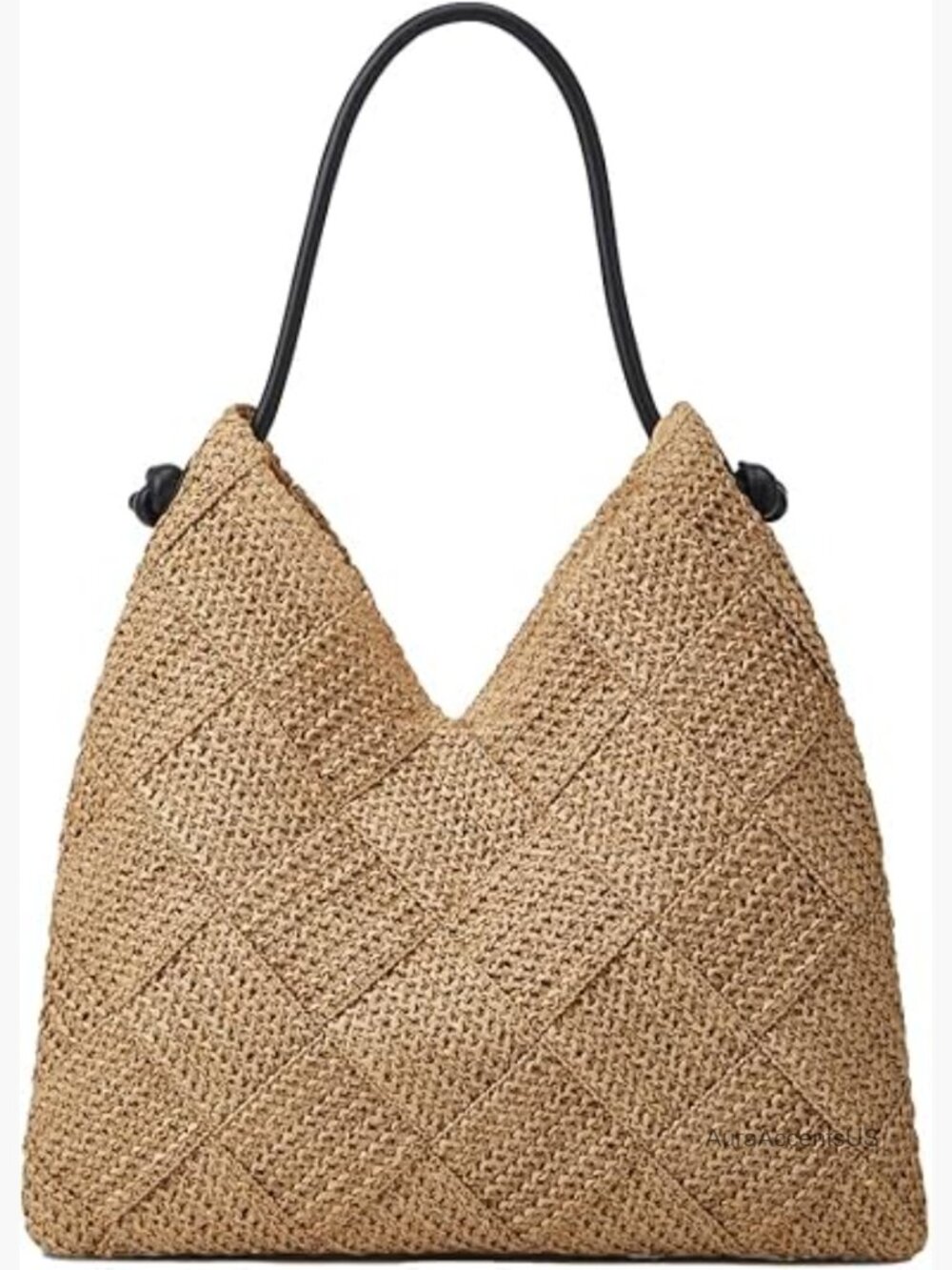 Straw Woven Hobo Bag Large Capacity Tote Beach Travel Handbag - Picture 1 of 7